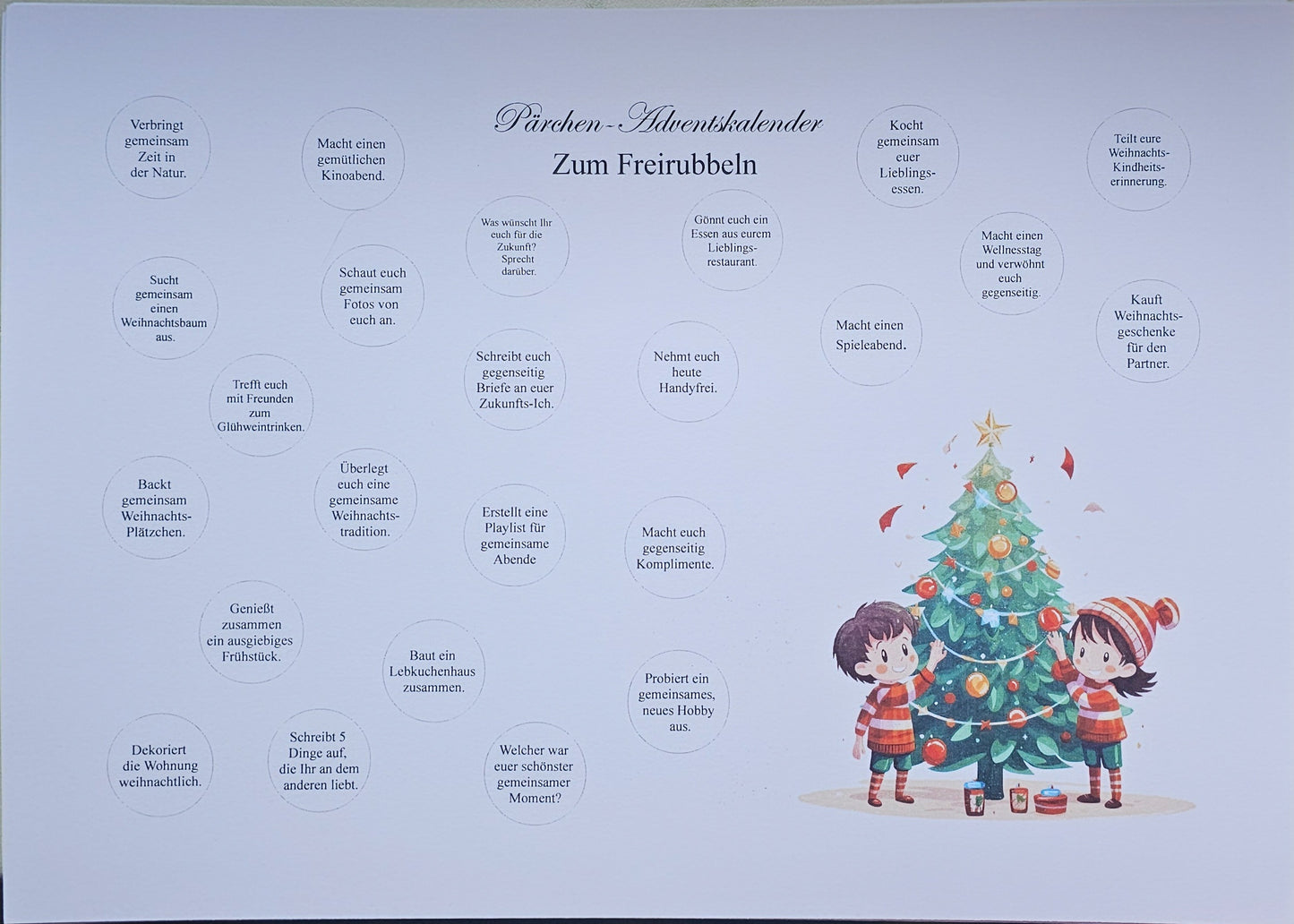 Pärchen- Adventskalender