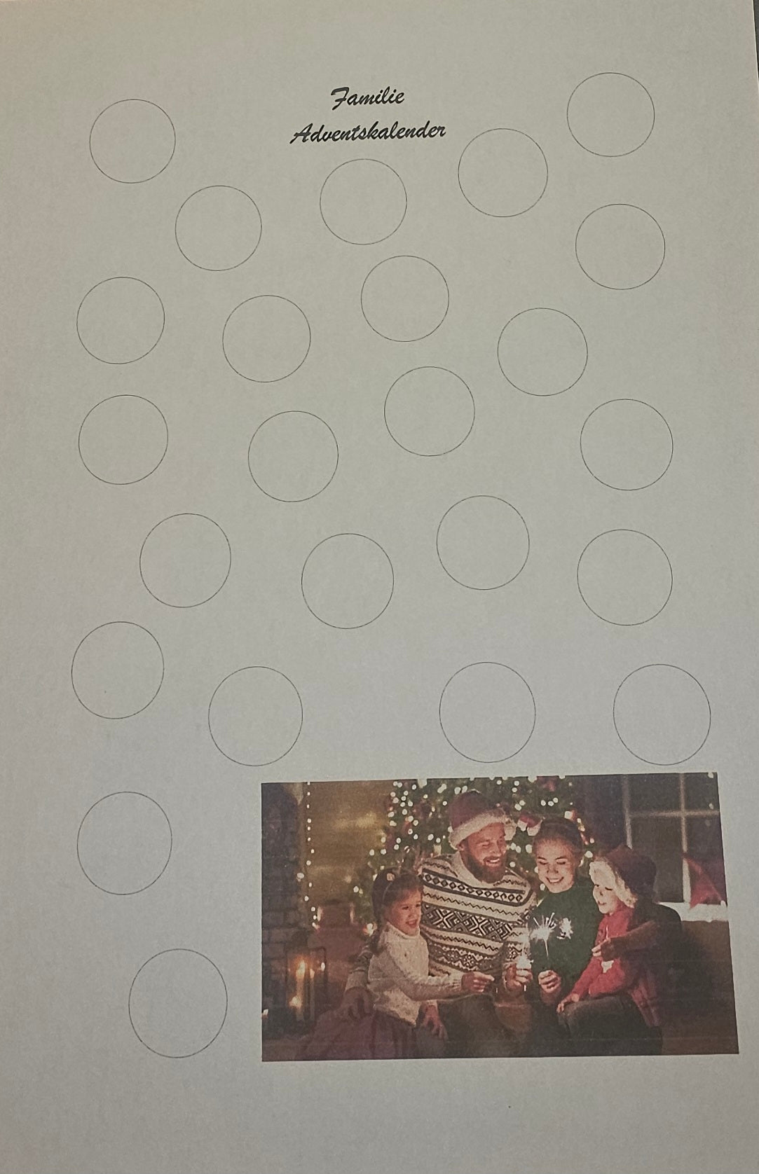DIY Familien Adventskalender PDF