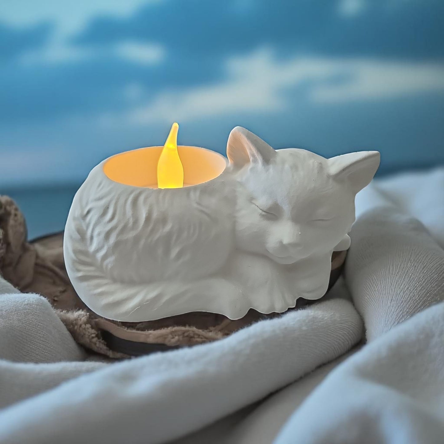 Katzengefäß mit Öffnung