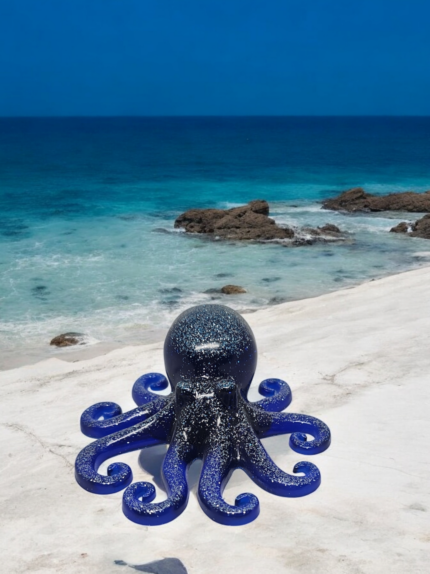Oktopus Blau