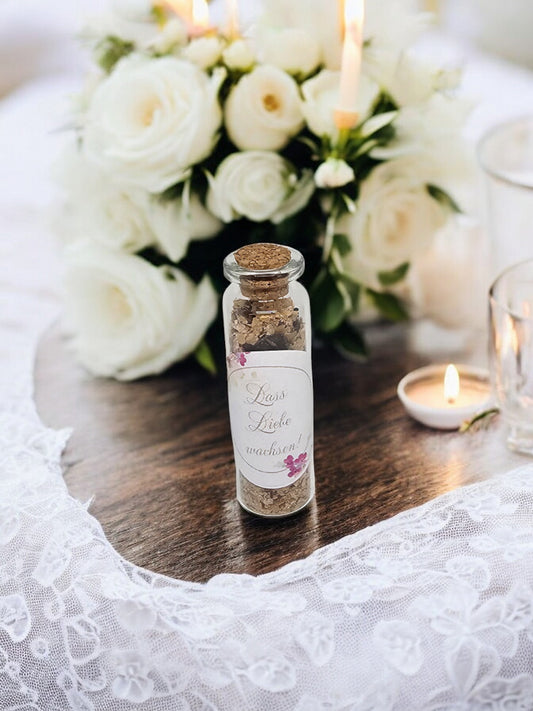 Mini Glasröhrchen Geschenk