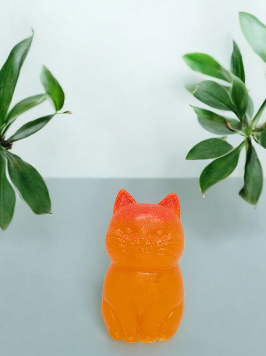 Katze 2 Gelb - Orange