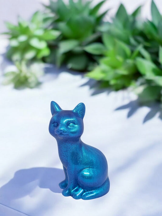 Katze Blau