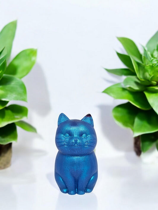 Katze 2 Blau