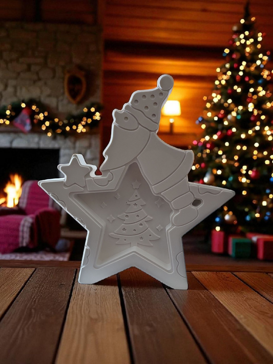 Weihnachtsmann mit Stern