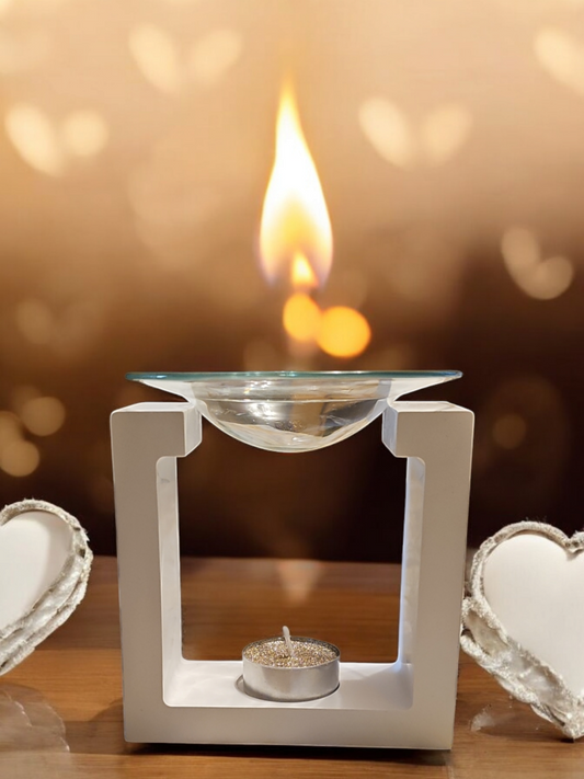 Duftlampe mit Glaseinsatz