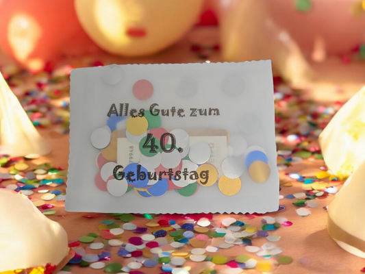 PDF Konfetti zum 40. Geburtstag